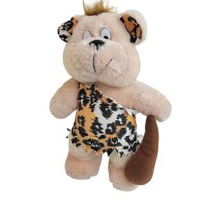 Cloud 9 Caveman Teddy Bear Soft Cute Adorable Plush Stuffed Animal Toy 10"